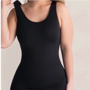Shapermint Essentials All Day Every Day Tank Cami Sz L Black